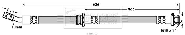 BORG & BECK stabdžių žarnelė BBH7703